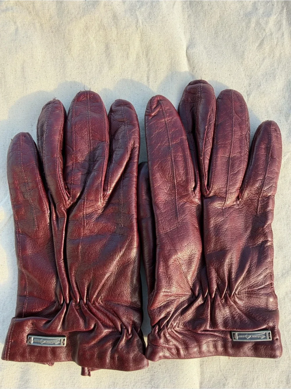 Etienne Aigner Sz 8 Vintage Wool Lined Gloves Classic Minimalist Winter